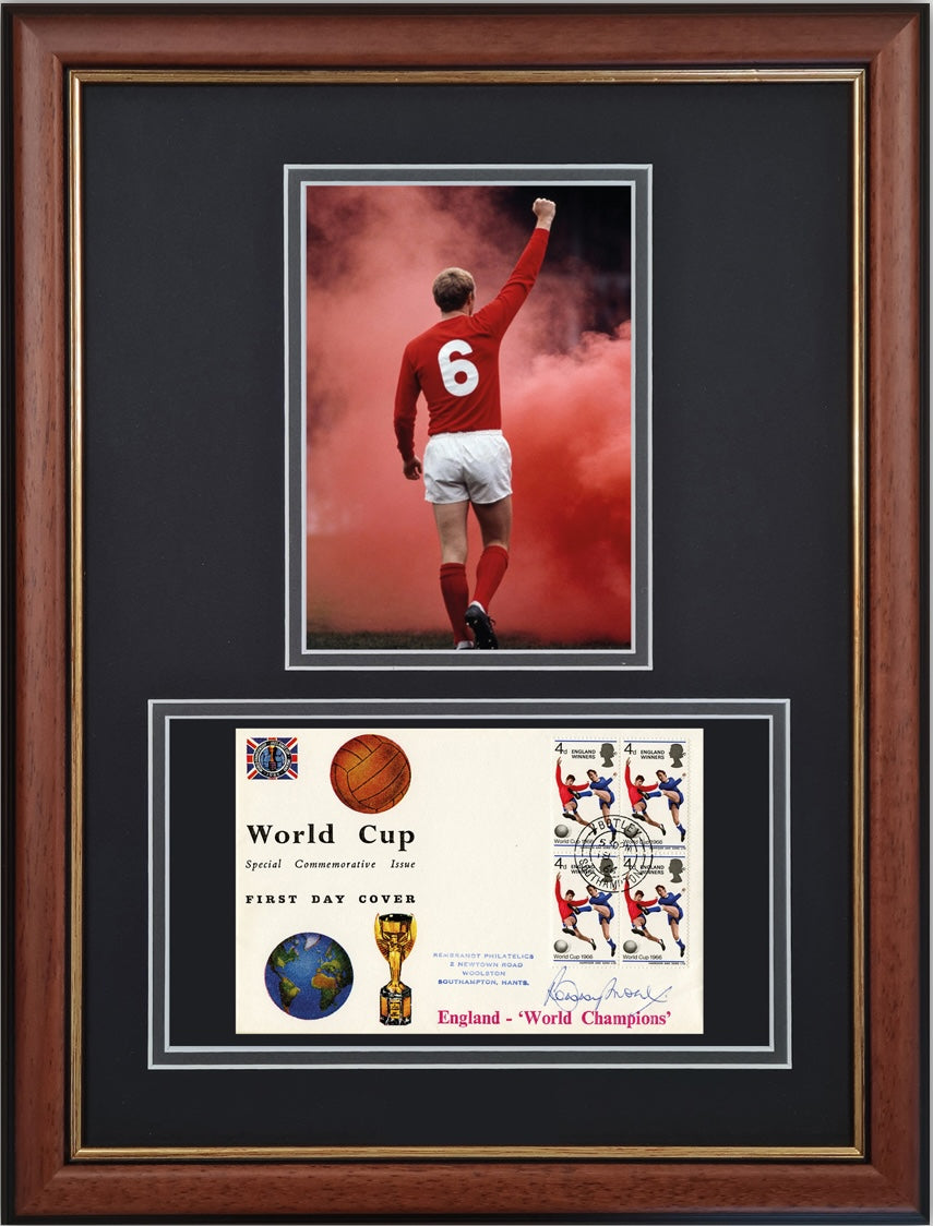 Bobby Moore, England 1966 Legend, Guaranteed Hand Signed First Day Cover Presentation & COA