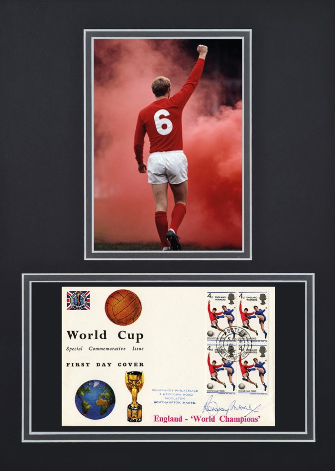 Bobby Moore, England 1966 Legend, Guaranteed Hand Signed First Day Cover Presentation & COA