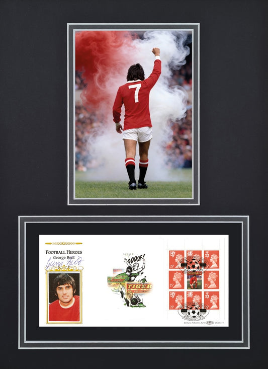 George Best, Manchester United Legend, Stunning Hand Signed FDC Presentation & COA