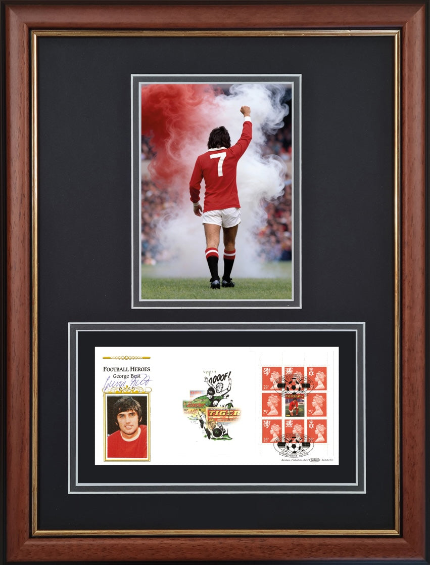 George Best, Manchester United Legend, Stunning Hand Signed FDC Presentation & COA