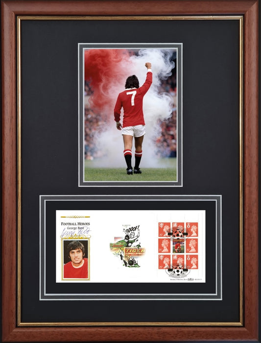 George Best, Manchester United Legend, Stunning Hand Signed FDC Presentation & COA
