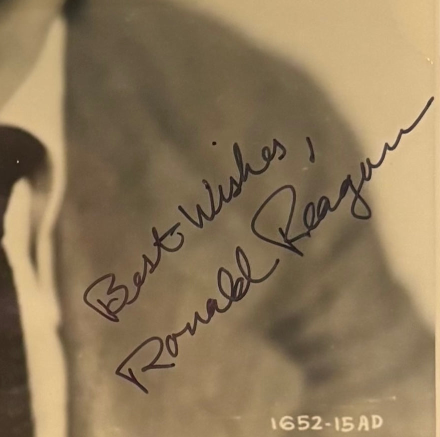 Ronald Reagan, Former U.S President, Hand Signed Mounted Photo Presentation, With COA