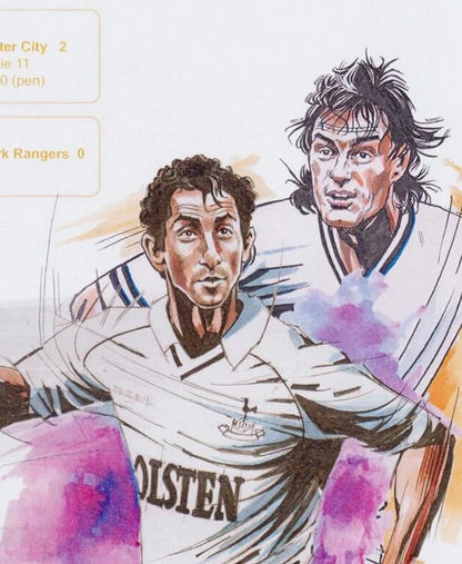 Glenn Hoddle, Ossie Ardiles, Spurs Legends, Hand Signed First Day Cover With COA