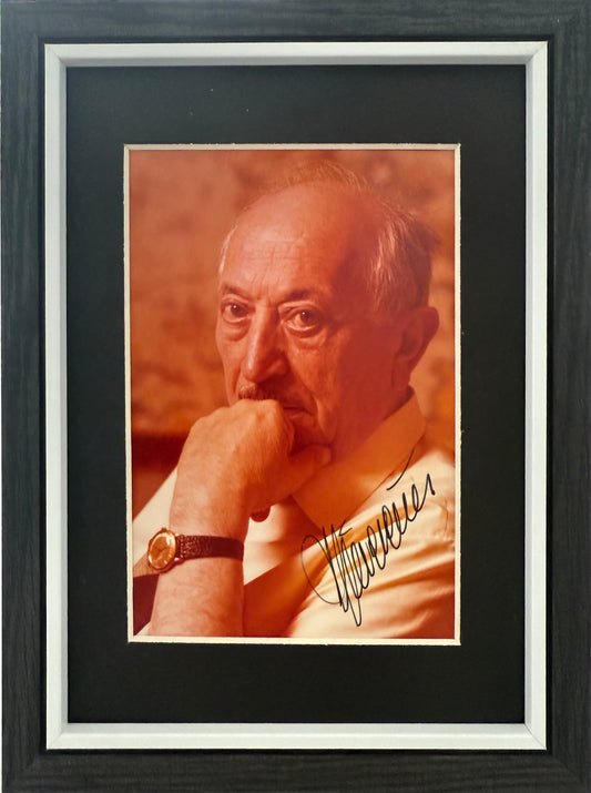 Simon Wiesenthal, Holocaust Survivor, WW2 Nazi Hunter, Hand Signed Photo & COA