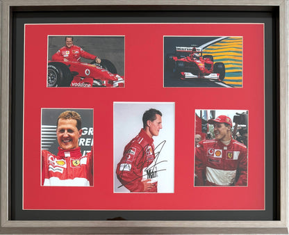 Michael Schumacher, F1 Legend, Hand Signed Framed Photo Presentation With COA