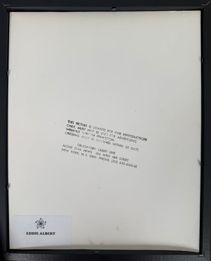 Eddie Albert, Hand Signed Framed, Mounted Original Publicity Photo With COA