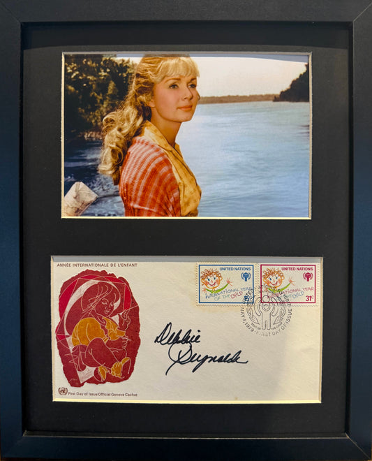 Debbie Reynolds Hand Signed First Day Cover (FDC) With AFTAL COA