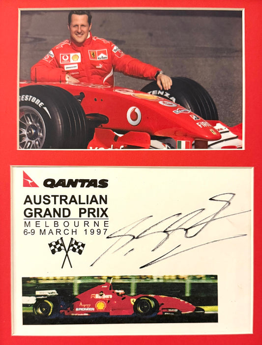 Michael Schumacher Hand Signed First Day Cover (FDC) Presentation With COA