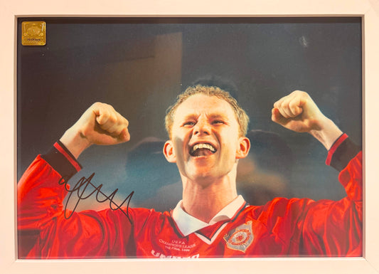 NICKY BUTT HAND SIGNED MANCHESTER UNITED PHOTO WITH COA