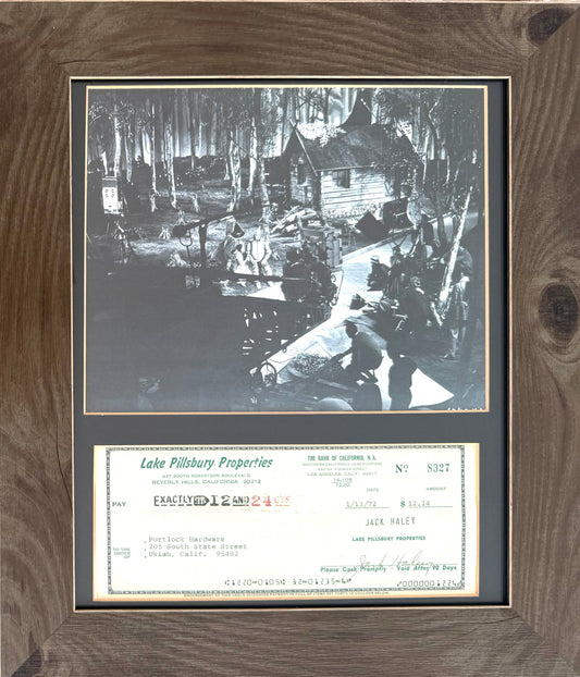 Jack Haley, 'Tin Man' Wizard of Oz, Hand Signed Cheque Presentation & COA