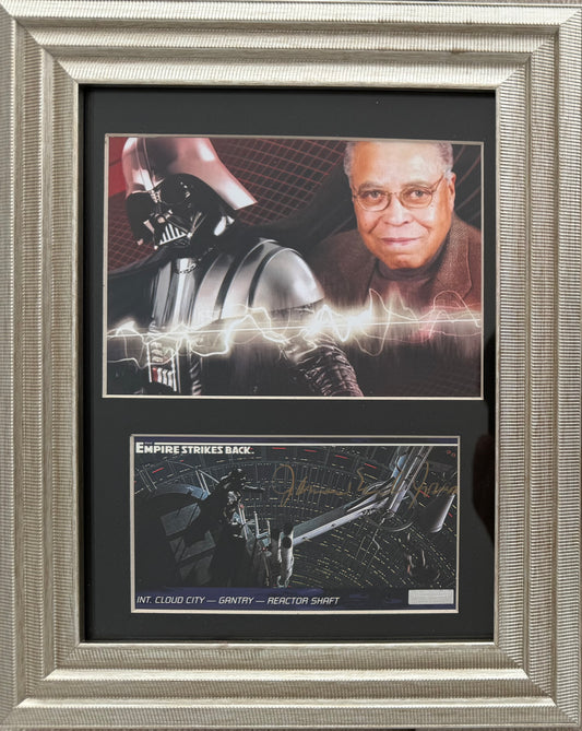 James Earl Jones, Star Wars 'Darth Vader' Hand Signed Trading Card Presentation With COA