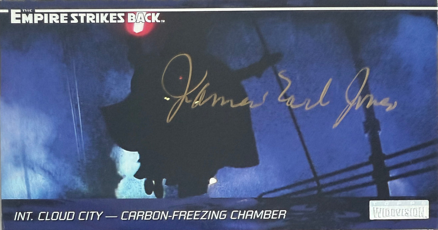 James Earl Jones, Star Wars 'Darth Vader' Hand Signed Trading Card Presentation With COA