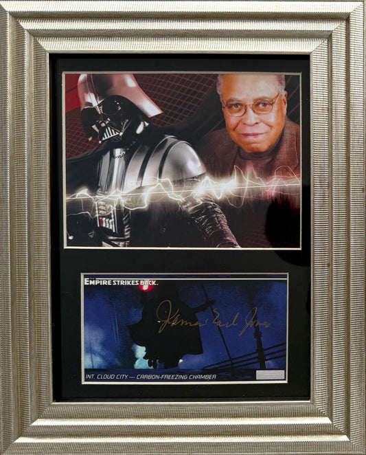 James Earl Jones, Star Wars 'Darth Vader' Hand Signed Trading Card Presentation With COA