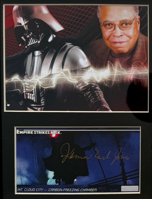 James Earl Jones, Star Wars 'Darth Vader' Hand Signed Trading Card Presentation With COA