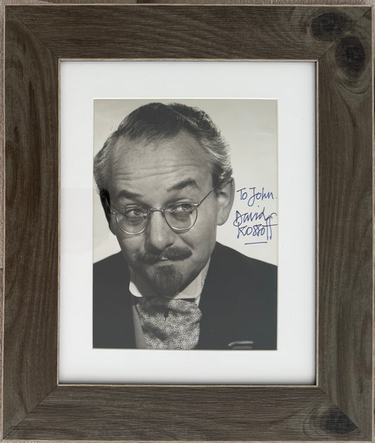David Kossoff British Award Winning Actor Hand Signed Original Photo & COA