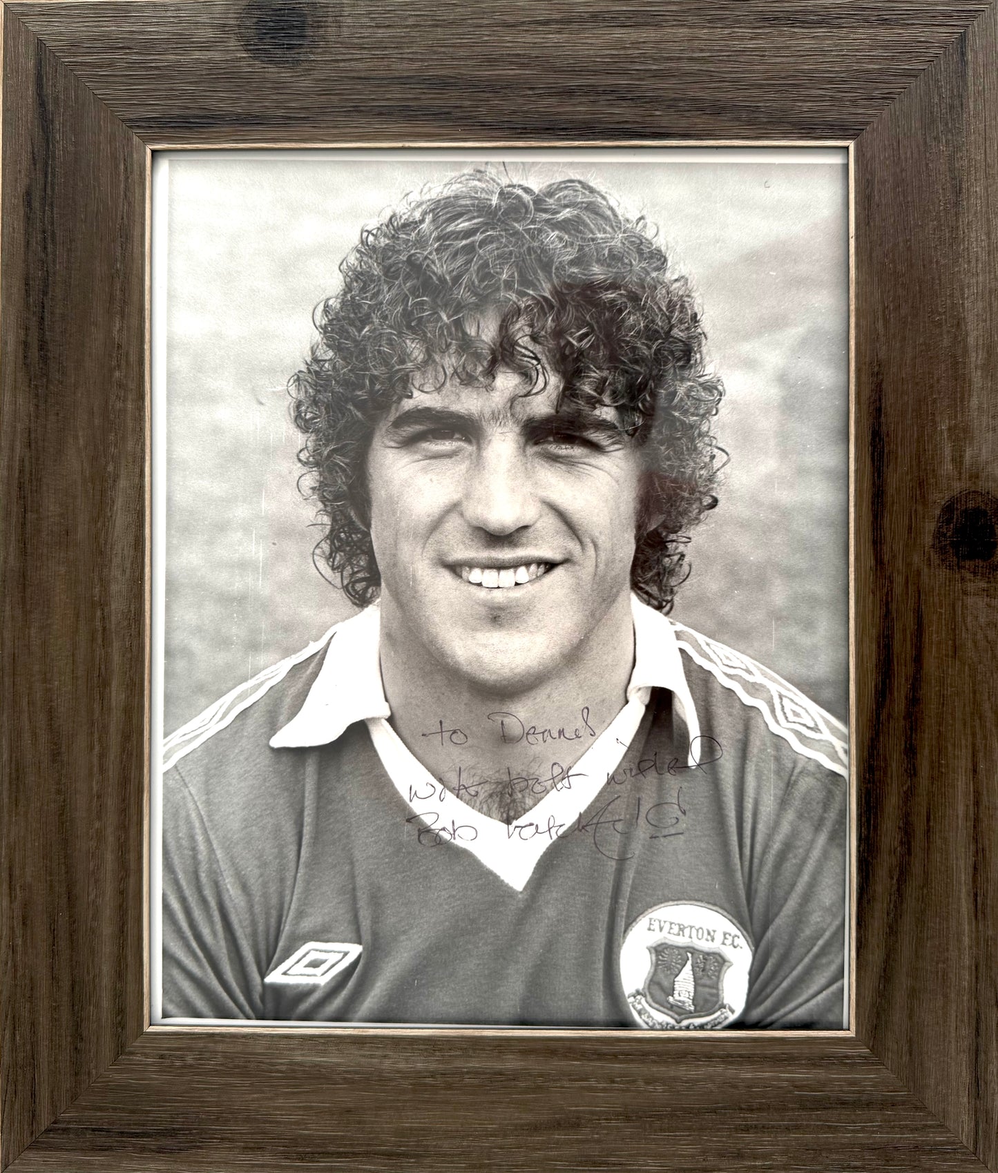 Bob Latchford, Everton Legend, Hand Signed Photo With COA