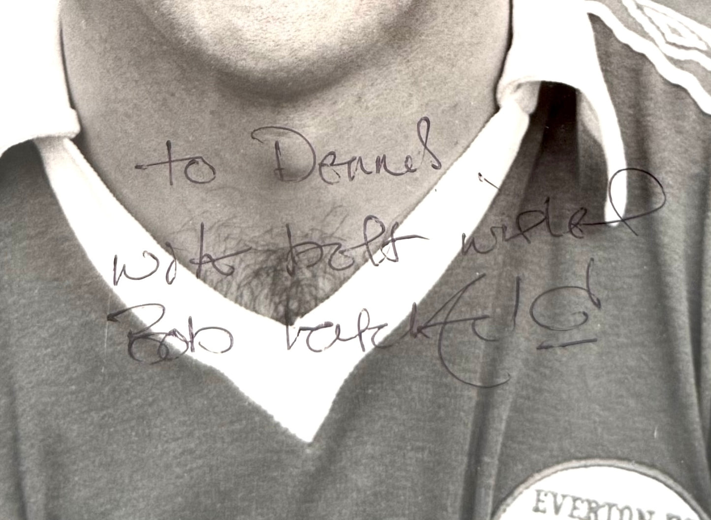 Bob Latchford, Everton Legend, Hand Signed Photo With COA
