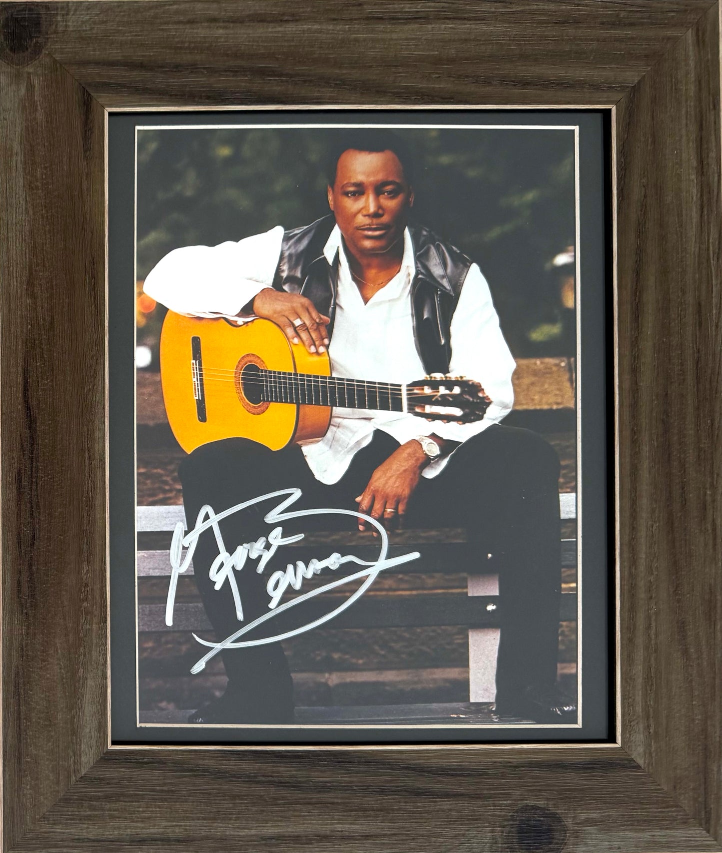 George Benson, Singer, Songwriter, Hand Signed Framed Photo & COA