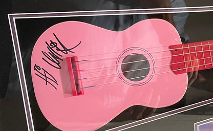 Will.I.Am Hand Signed Framed Ukulele Presentation With COA