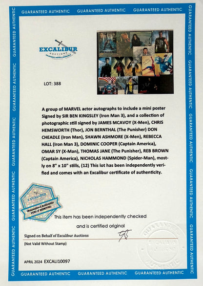 Dominic Cooper, Marvel 'Captain America' Actor, Hand Signed Photo & COA