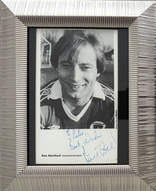 Asa Hartford, WBA, Everton, City, Scotland Legend, Guaranteed Hand Signed Photo With COA