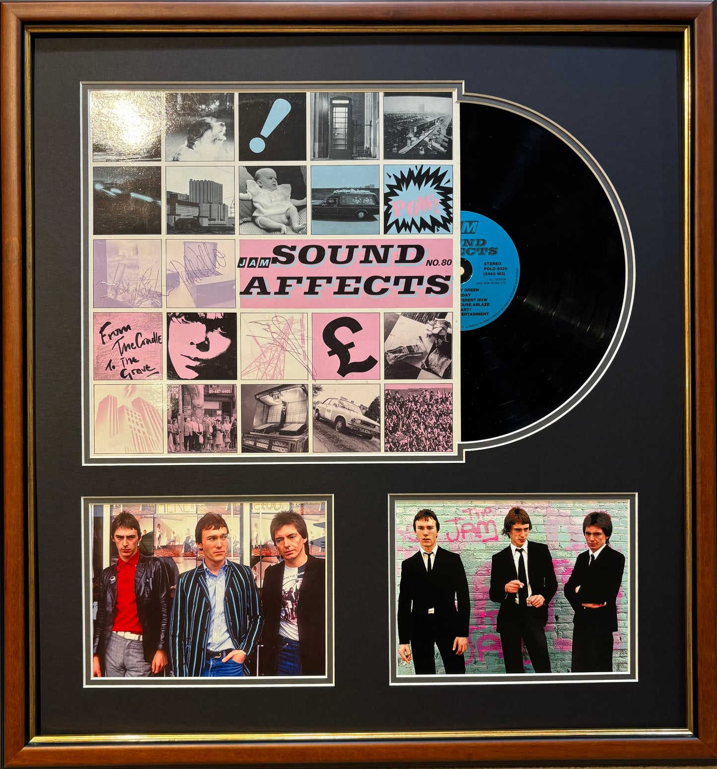 The Jam - Sound Affects - Fully Band Hand Signed Album & COA