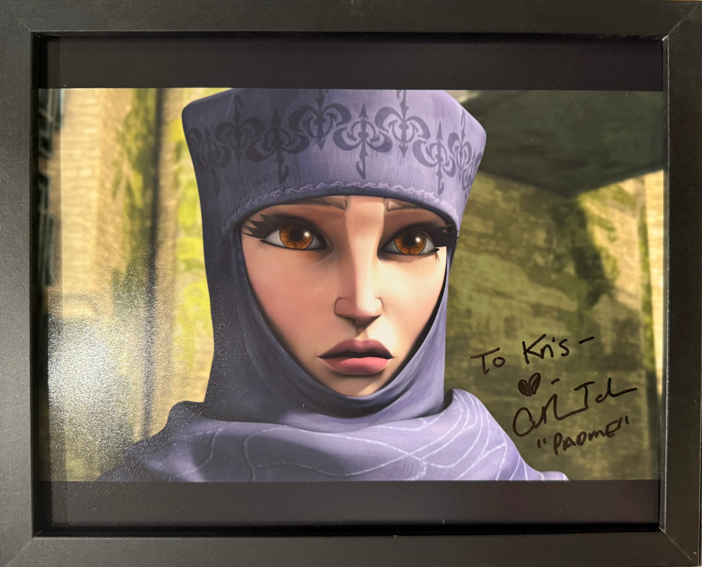 Catherine Taber, Star Wars 'Padme Amidala', The Clone Wars Hand Signed Framed Photo & COA