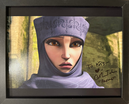 Catherine Taber, Star Wars 'Padme Amidala', The Clone Wars Hand Signed Framed Photo & COA