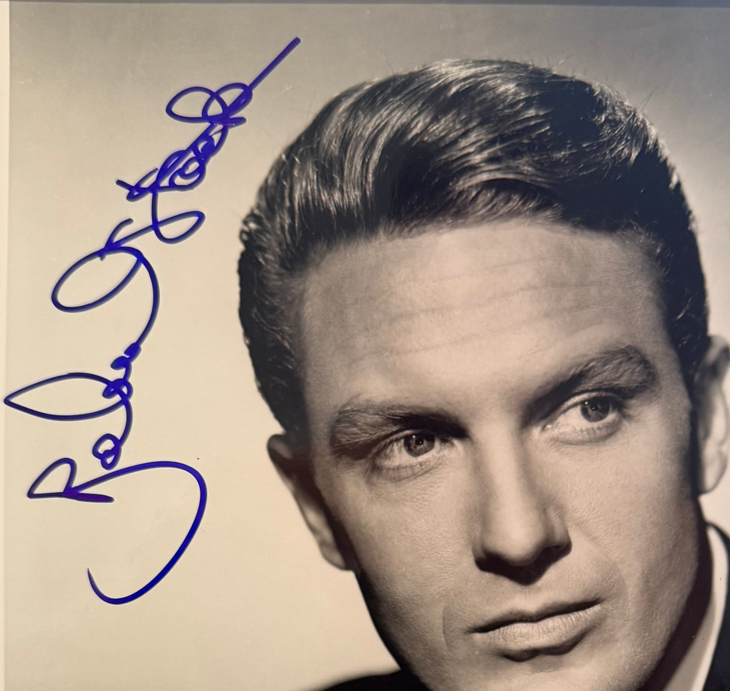 Robert Stack Hand Signed Publicity Photo (Framed 25cm x 20cm) With COA