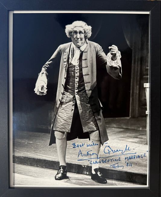 Anthony Quayle, Hand Signed Original Framed Photo & COA