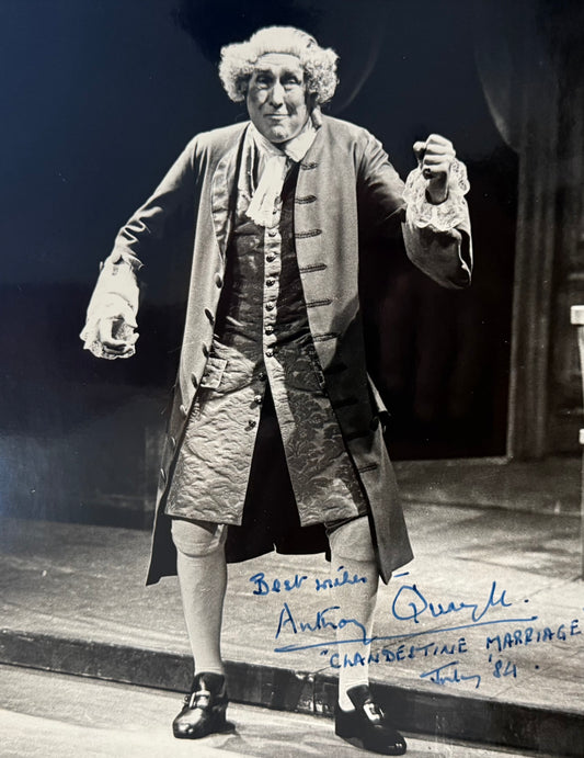 Anthony Quayle, Hand Signed Original Framed Photo & COA