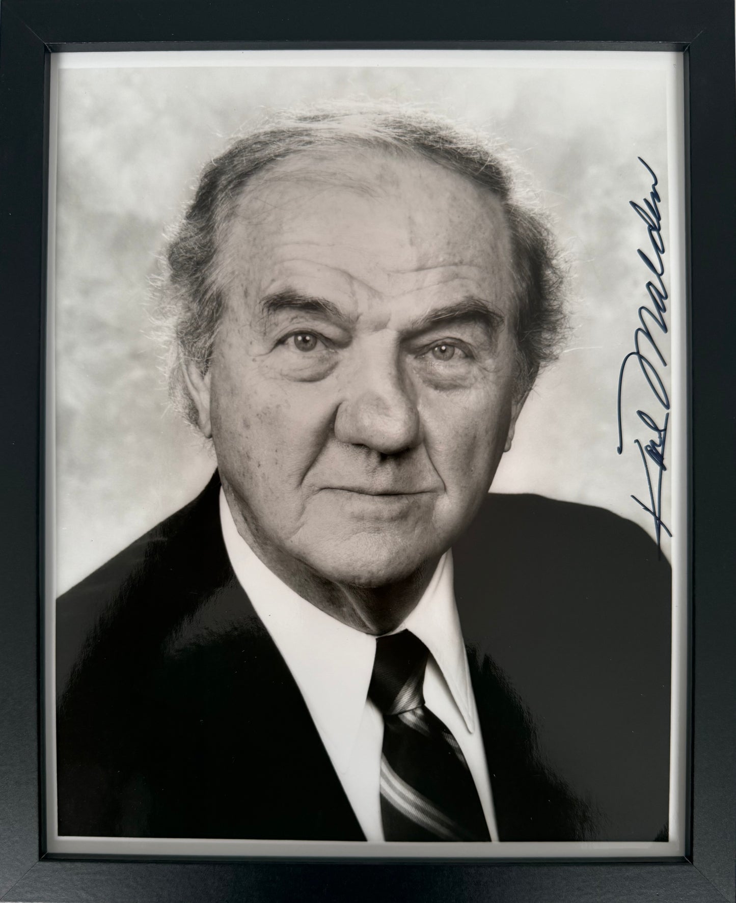 Karl Malden, Oscar Winning Actor, Hand Signed Framed, Mounted Original Publicity Photo & COA