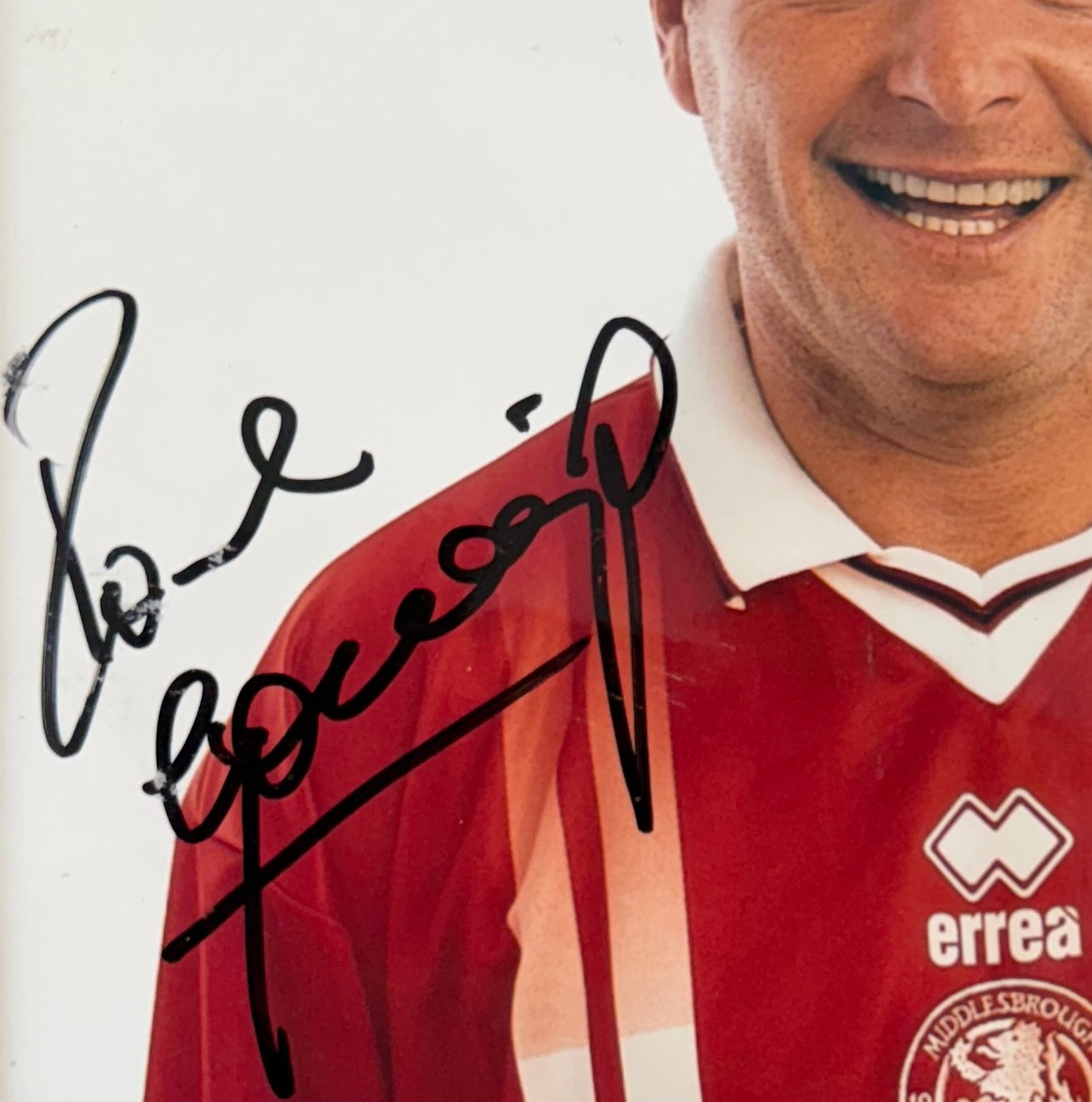 Paul Gascoigne, Middlesborough, England, Newcastle United, Spurs, Hand Signed Framed Photo & COA
