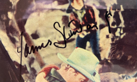JAMES STEWART HAND SIGNED FILM PRINT WITH COA