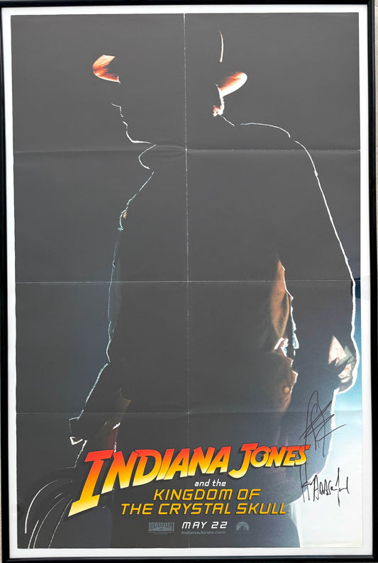 Harrison Ford, Shia LaBeouf 'Indian Jones'' Hand Signed 80cm x 60cm Poster & AFTAL COA