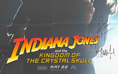 Harrison Ford, Shia LaBeouf 'Indian Jones'' Hand Signed 80cm x 60cm Poster & AFTAL COA