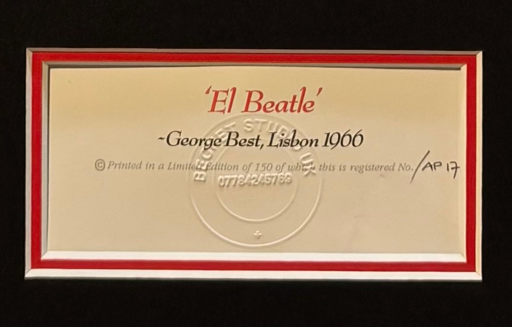 George Best, Manchester United, Stunning Hand Signed 'El Beatle' Limited Edition Presentation & COA