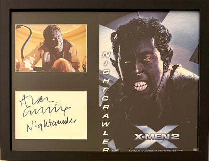 Alan Cumming, X-Men Hand Signed Framed Mounted Card & Original Publicity Photo & COA