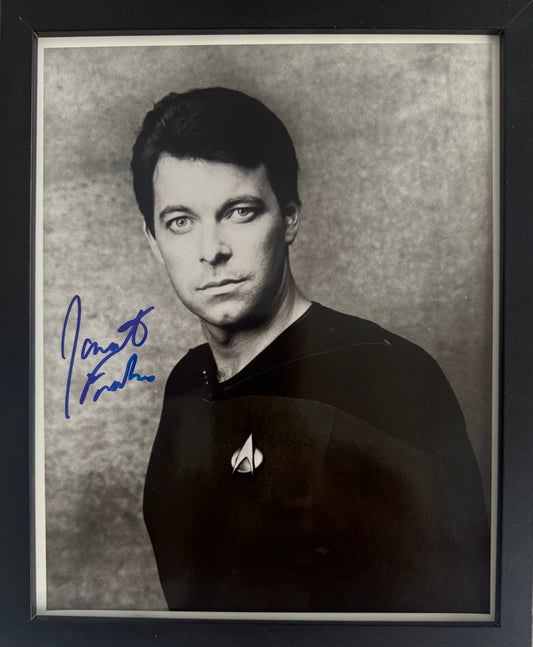 Jonathan Frakes, Hand Signed, Framed, Original Star Trek Publicity Photo With COA