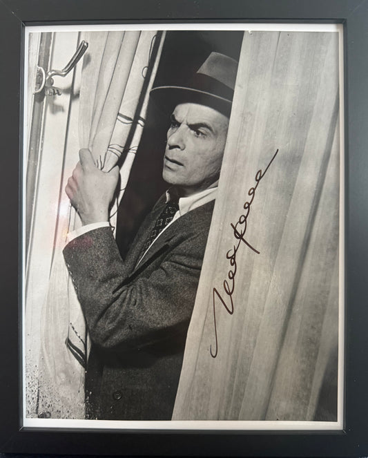 Marc Lawrence, Iconic Actor, Hand Signed Framed Original Publicity Photo With COA