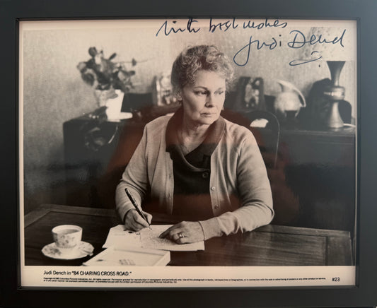 Dame Judi Dench, Guaranteed Hand Signed Framed Photo With COA