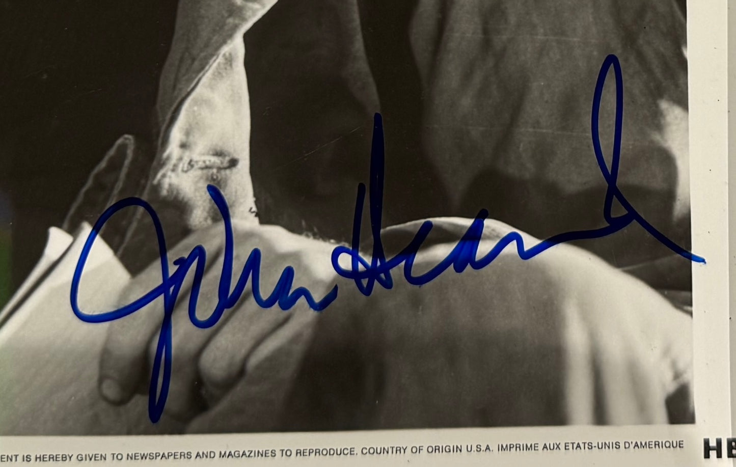 John Heard, Actor, Hand Signed Framed, Mounted Original Photo With COA