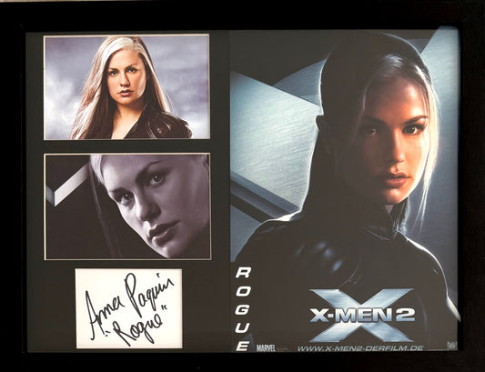 Anna Paquin, Marvel 'X-Men 'Rogue' Actor, Hand Signed Card with Photo Presentation & COA