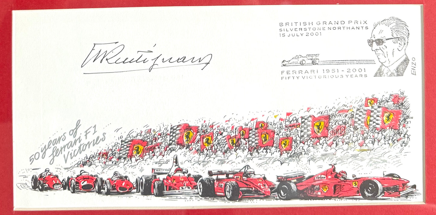 Maurice Trintignant, F1 Legend, Hand Signed Limited Edition FDC Photo Presentation & COA