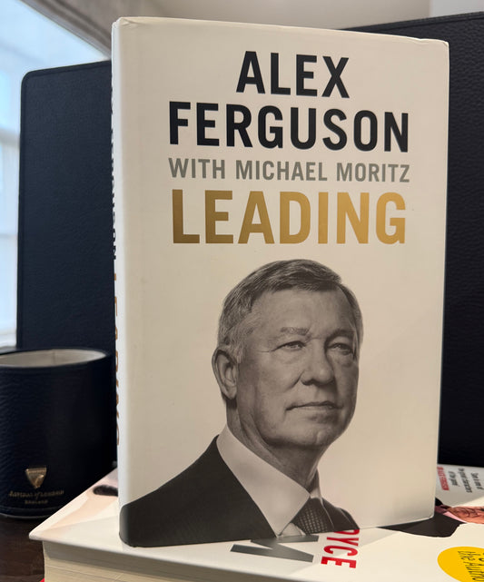 Sir Alex Ferguson, Manchester United Legend, Hand Signed Limited Edition 'Leading' Book