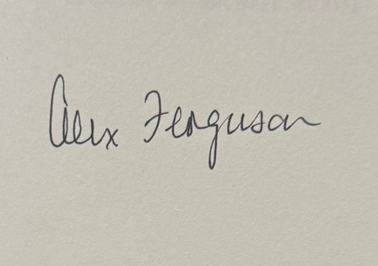 Sir Alex Ferguson, Manchester United Legend, Hand Signed Limited Edition 'Leading' Book