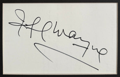 Jeff Wayne 'War Of The Worlds' Hand Signed Framed 30cm x 20cm Card/Photo Presentation & COA