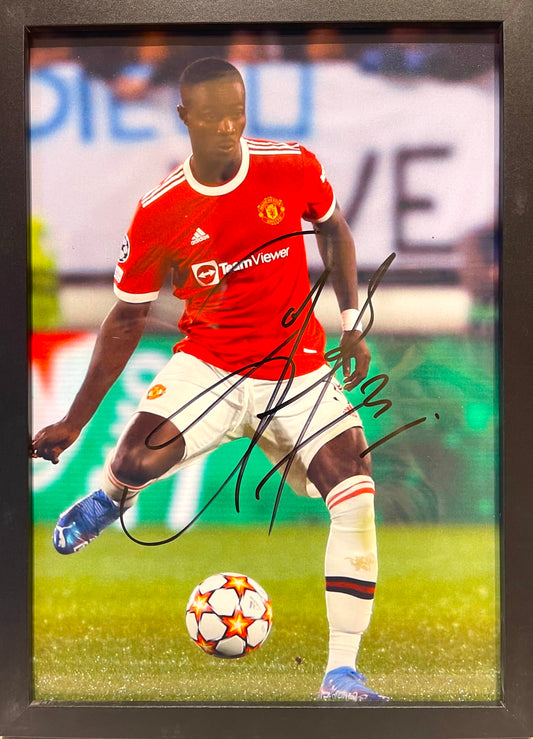 ERIC BAILLY MANCHESTER UNITED HAND SIGNED FRAMED PHOTO WITH COA