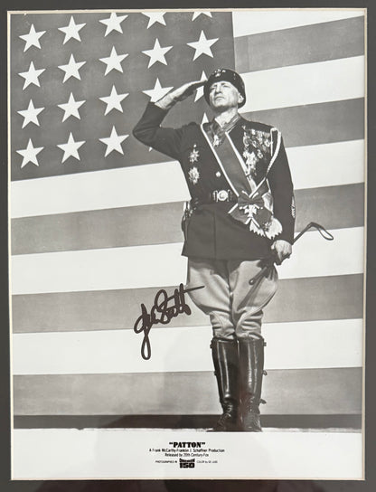 George C. Scott, 'Patton' Actor, Hand Signed Framed Mounted Original Photo & AFTAL COA
