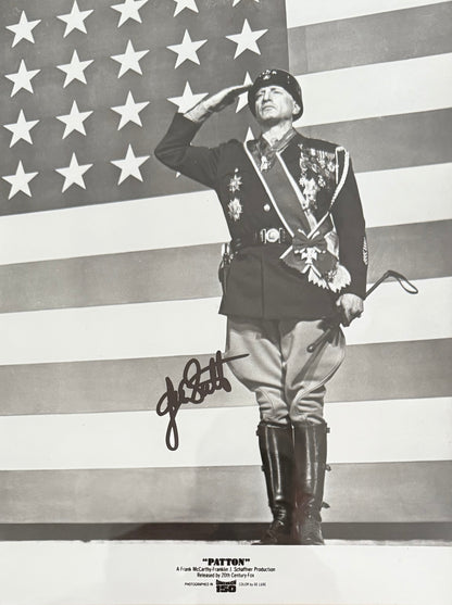 George C. Scott, 'Patton' Actor, Hand Signed Framed Mounted Original Photo & AFTAL COA